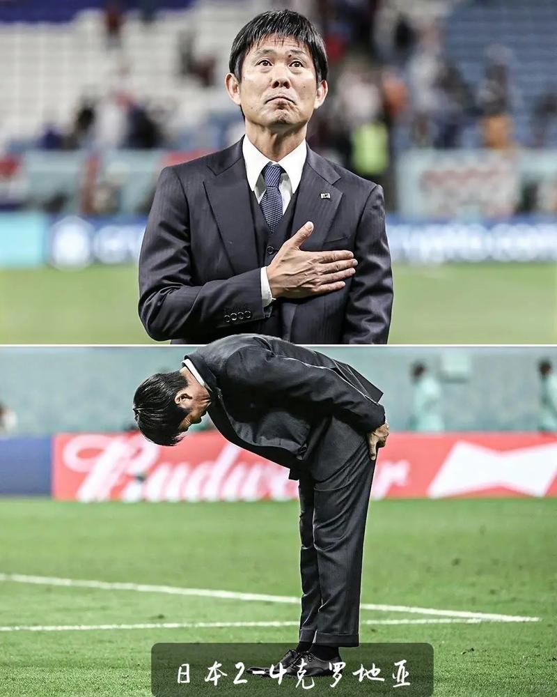 日本vs克罗地亚被球砸了的人